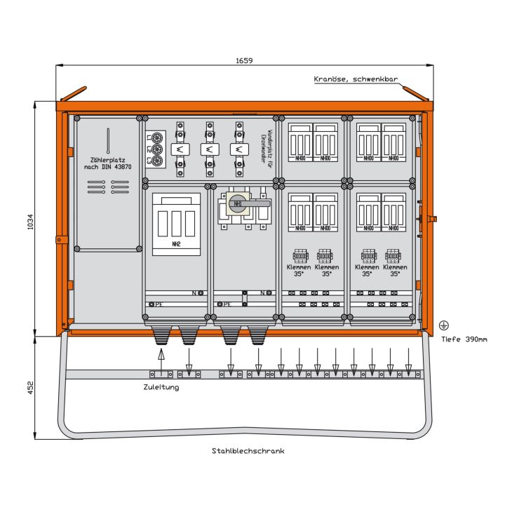 Anschlussschrank 173 kVA