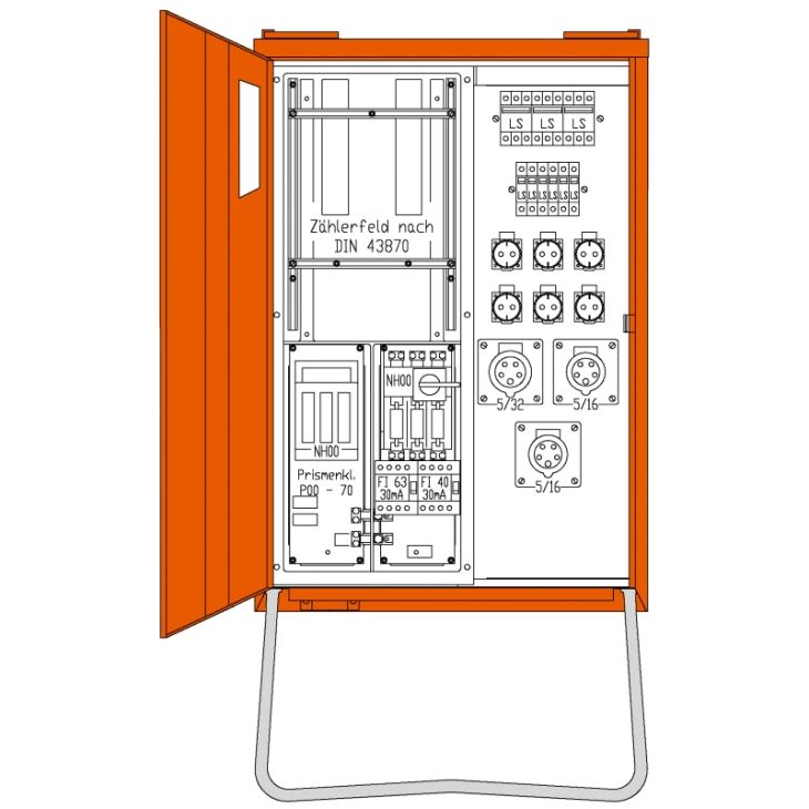 Anschlussverteiler 44 kVA