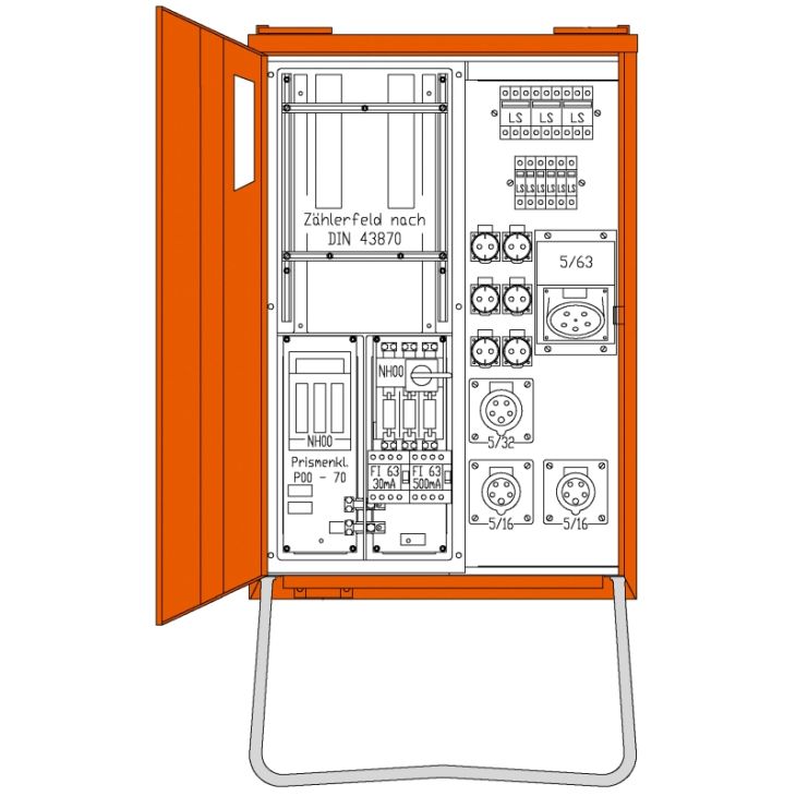 Verbindingsverdeler 44 kVA