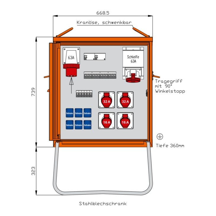 Endverteiler 44 kVA