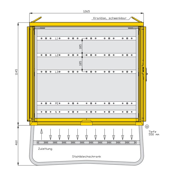 Werf- en werkplaatsmateriaal - Walther Werke - Bouwstroomverdeler in modulaire opbouw - WVM003