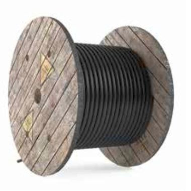 Kabel op rol H07RN-F 5G1,5, zwart