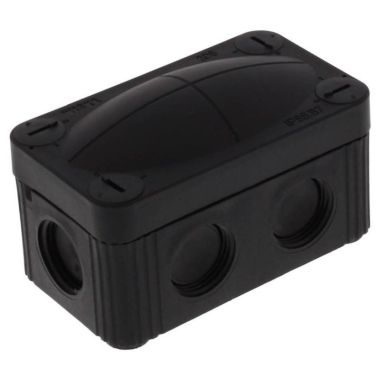 COMBI 206 BK - Aansluitdoos 1,5mm² (RAL 9005)