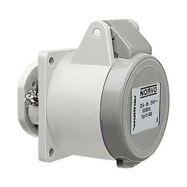 NORVO Stopcontact recht 16A 2P 42V