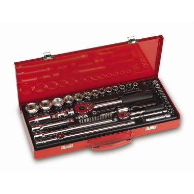 Steeksleutelset 52-delig SW4 - 32, 1/4"- en 1/2"-vierkant
