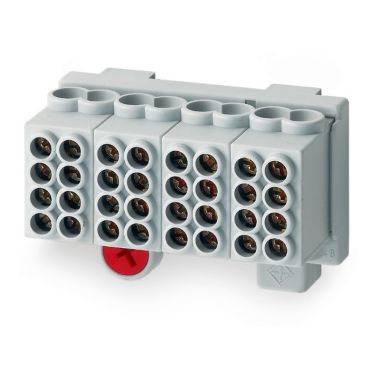 Hoofdgeleiderklem 1.5-25mm² 4 klem GRIJS 4POL