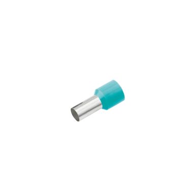 Geïsoleerde Adereindhuls, DIN 46228, 0,34mm², lengte 6mm, turkoois