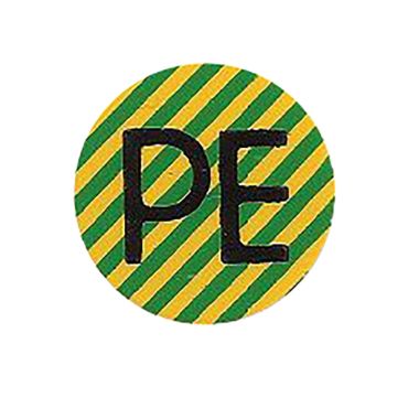 Adercodering PE, groen/geel