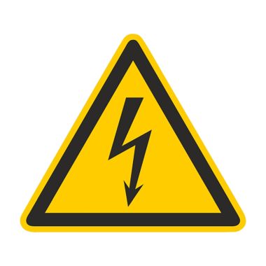 Triangle d'avertissement tension électrique