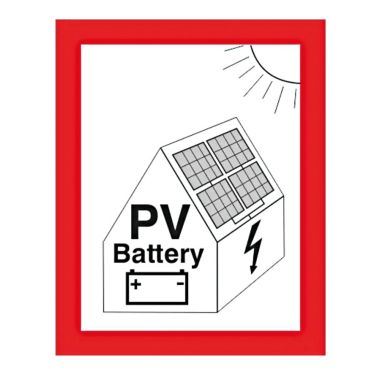 Waarschuwingssymbool PV Battery