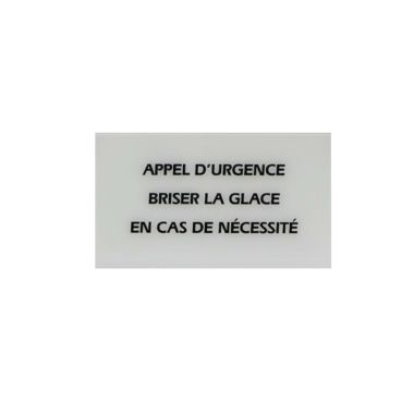 Boite de 10 glaces pour BGPH 30x75mm APPEL D'URGENCE