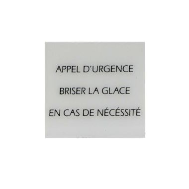 Boite de 10 glaces pour BGPH 3x60 APPEL D'URGENCE