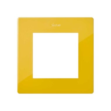 S24 Plaque de recouvrement simple, couleur: moutarde
