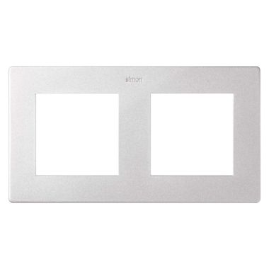 S24 Plaque de recouvrement double, couleur: aluminium