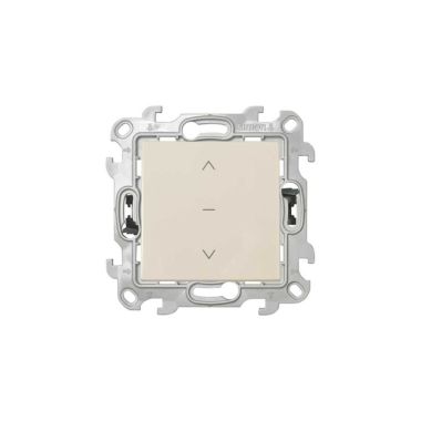 S24 Poussoir volets roulants 3 positions, couleur: ivoire