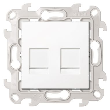 S24 Stopcontact 2x RJ45, UTP categorie 6, kleur: wit