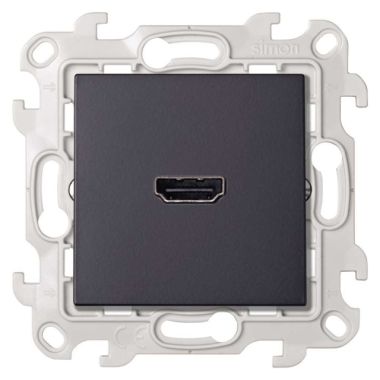 S24 Stopcontact HDMI 1.4, kleur: grafiet