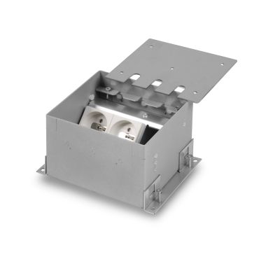 VELOX®  MINI 75mm - deksel voor parket/tegel – 2x UTE + 1x leeg (uitsparing 45x45mm)