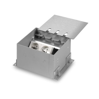 VELOX®  MINI 75mm - deksel RVS – 2x UTE + 1x leeg (uitsparing 45x45mm )