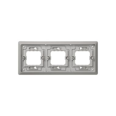 Cadre D'Encastr 3 mod. Hz Ip55-Gris