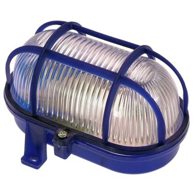 Lamphouder ovaal 60W, blauw