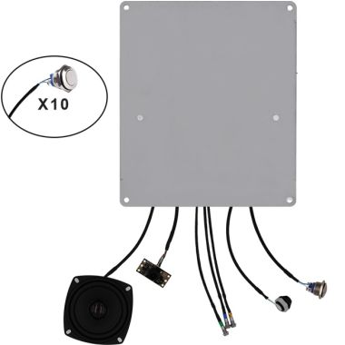 XEK AUDIO 1B Kit deurpost audio PoE 1drk3LED's printversie
