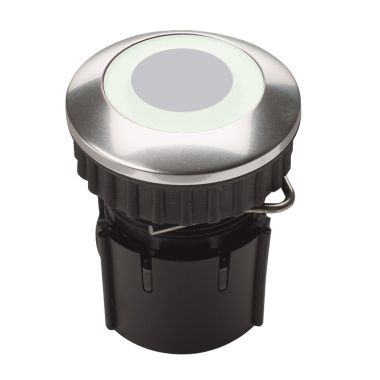 PROTACT 210 LED Ronde inbouw RVS drukknop met witte LED-verlichting, IP 54