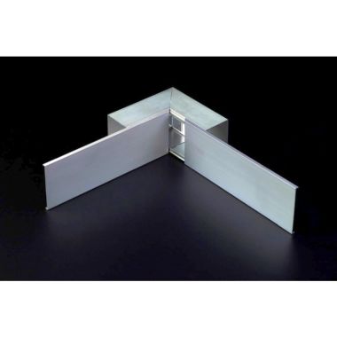 CKA binnenhoek 60x40mm RAL9010