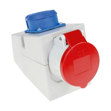 Wandstopcontact doos 16A 5P 380V MONO