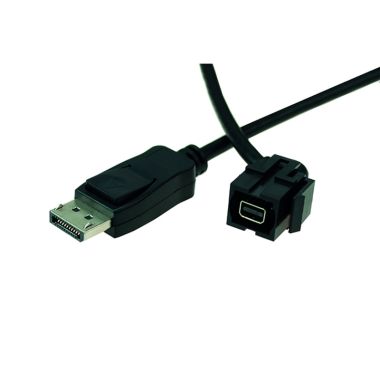 Câble Keystone avant Mini DisplayPort 0,5 m avec DisplayPort