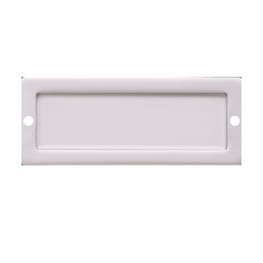 RÄHMCHEN 500-1 V2A Geborsteld RVS etiketdrager, buitenafm.: 20 x 58 mm