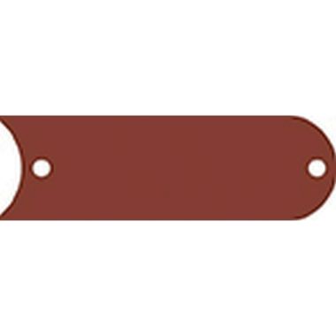GS 500-10 R14 Geanodiseerd bruine graveerplaat, buitenafm.: 20 x 62 mm