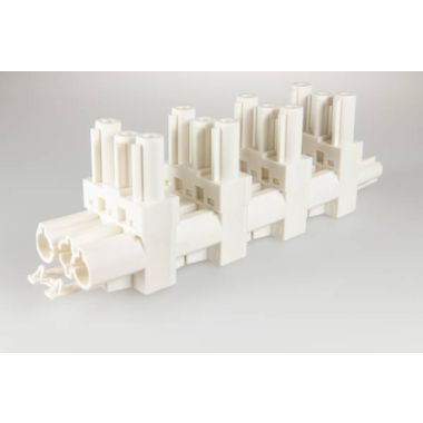 AC166 GVT 6 splitter, 3-pôles, 1 in 5 out, blanc