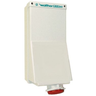 Wandstopcontact 63A 4P 230V 9h IP44