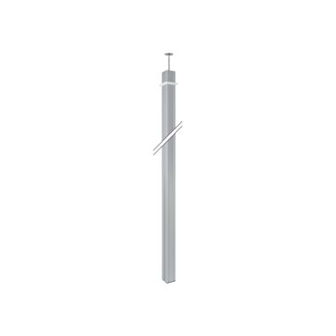 K45 Colonne NÂ°2B 80x80mm 2 faces hauteur3m - Aluminium