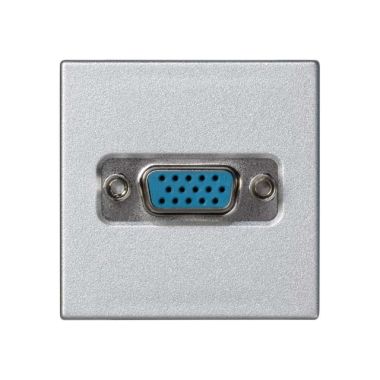 K45 plaat met 1 connector VGA HD15 vrouw Schroefaansluiting