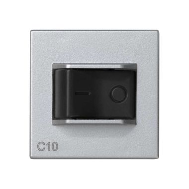 K45 Plaque avec disjoncteur 10A - Aluminium