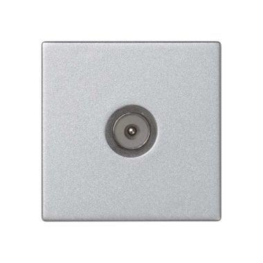 K45 Plaque avec prise TV simple, connecteurs IEC mâle Conne