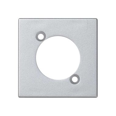 K45 Plaque pour 1 connecteur XLR mâle ou femelle - Aluminium