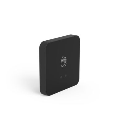 Serie TP - Aanraakvrije knop (vierkant) met infrarood sensor - zwart