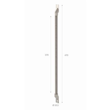 Door Loops 370mm/Nickel/