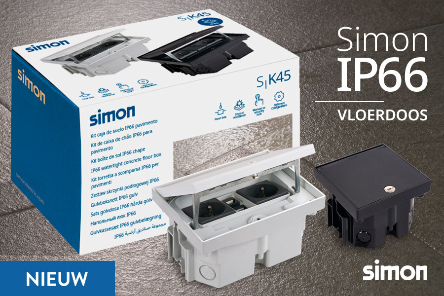 Simon vloerdozen IP66 kit