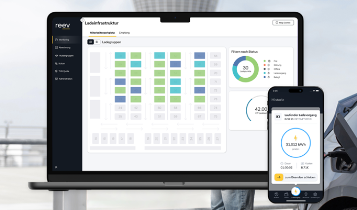 reev EV charging management software