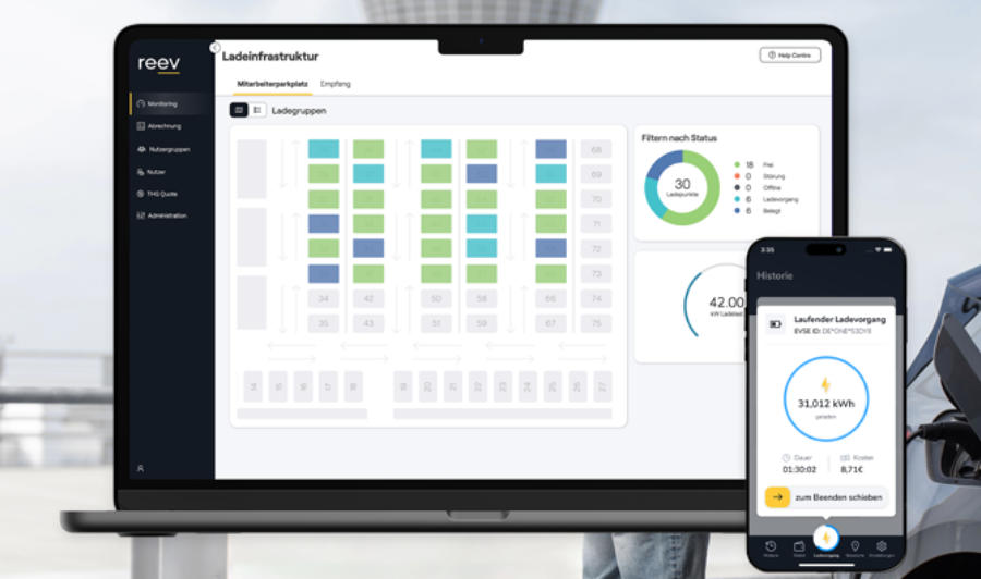 reev EV charging management software
