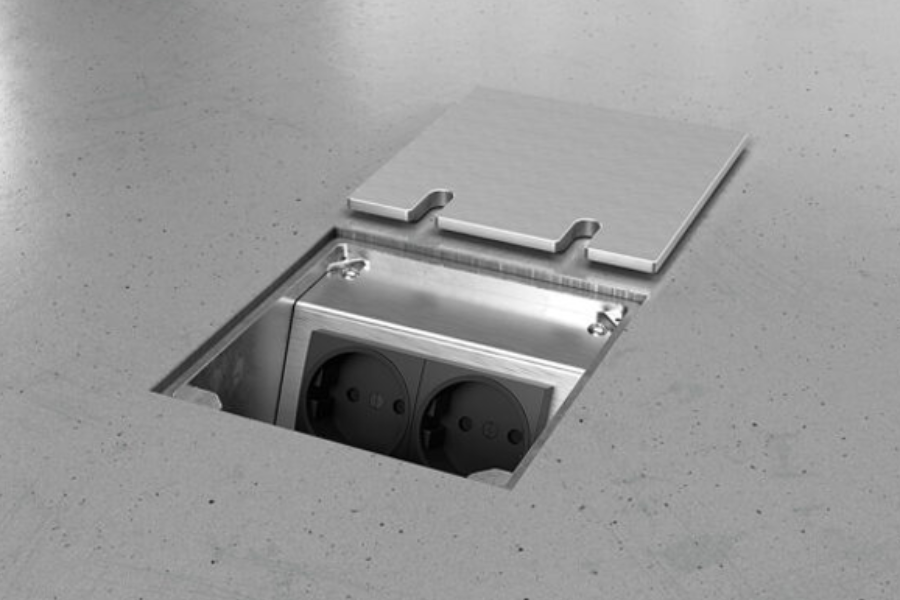 Boîtiers de sol Bodensteckdosen